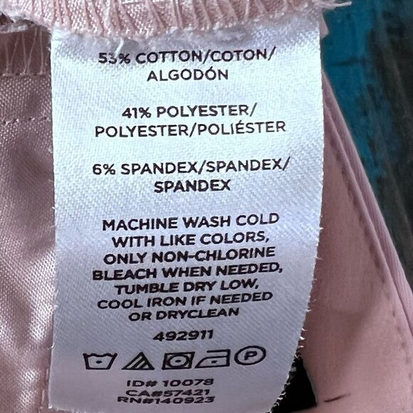 Size 8 Loft Petite Pink Modern Skinny Ankle Pants - Picture 8 of 8